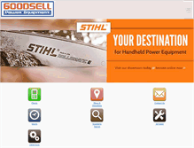 Tablet Screenshot of goodsellequipment.com